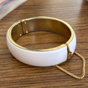Vintage White Bangle Bracelet